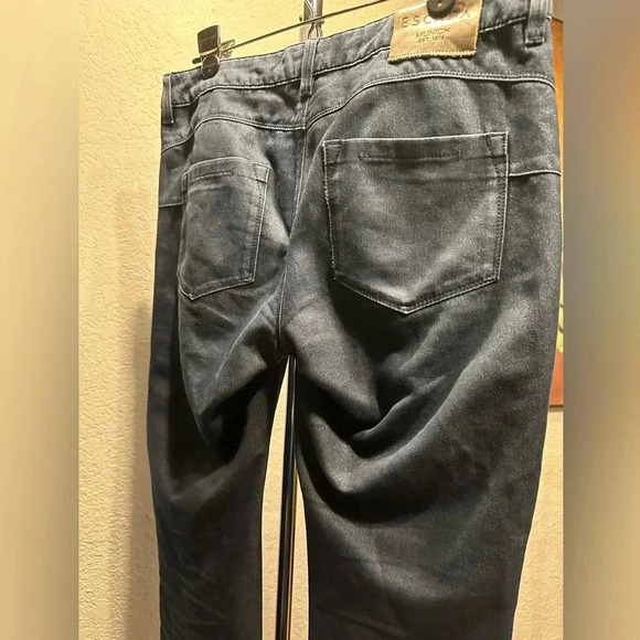 Escada navy with silvery details straight jeans size 38 - Picture 4 of 15